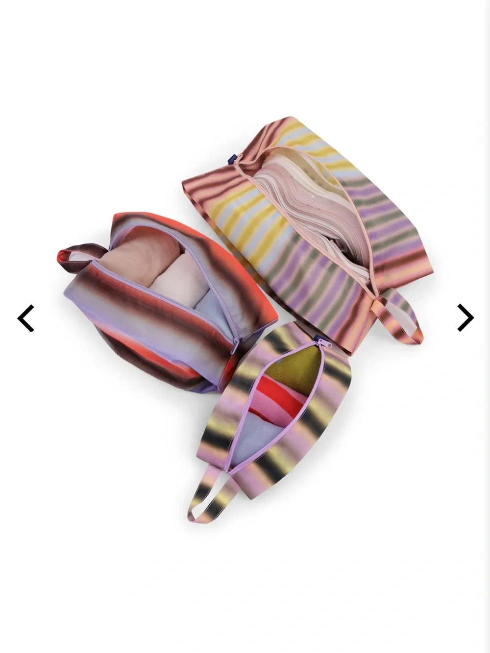 BAGGU Gradient Stripes 3D Zip Set NET - Picture 2 of 2